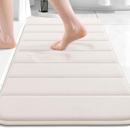 Buganda Memory Foam Bath Mat 34 x 20, Ultra Soft Absorbent Bathroom Rugs