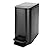 Cesun Small Bathroom Trash Can with Lid Soft Close, Step Pedal, 6 Liter / 1.6 Gallon Stainless Steel Garbage Can with Removable Inner Bucket, Anti-Fingerprint Finish (Matt Black)