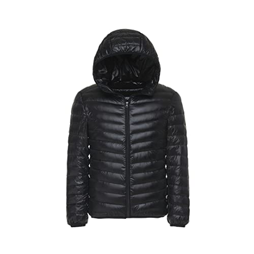 Veste matelassée légère homme noire S avec capuche déperlante