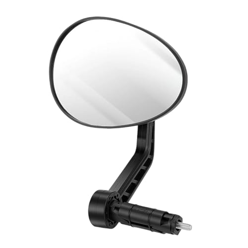 Anti Shake Bike Side Mirror – Wide View Bicycle Rearview Mirror, Rotatable Bar End Mirrors with Adjustable Angle, Alloy Bike Mirrors with Reinforced Arm, Cycling Accessories and Stable Vision