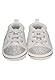 Sterntaler Babyschuh Herz für Mädchen aus Kunstleder und Glanzgewebe - Materialmix mit Herzen - Babyschuhe mit elastischer Glitzer Schnürung - lichtgrau, 18