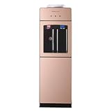Dispensador Agua Garrafa - Maquina de Agua FríA y Caliente con Gabinete de Almacenamiento de Doble Capa y Función de Agua con BotóN para la Oficina en Casa Gold 11.1 * 10.1 * 35.1in