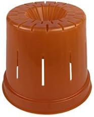 3" Slotted Clear Orchid Pots - 6 Pack (1, Copper Amber)