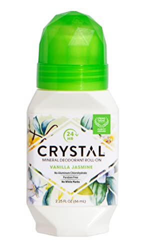 Crystal Mineral Deodorant Roll-On, Vanilla Jasmine, 2.25 Fl Oz #TOP5
