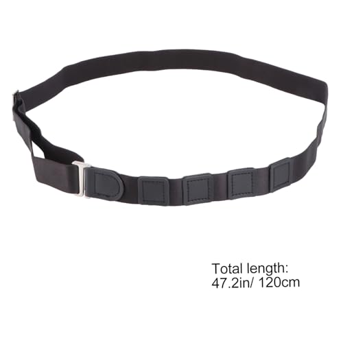 BESPORTBLE Adjustable Non-Slip Shirt Belt Stay for Men and Women 2.5CM Elastic Locking Underwear Belt for Keeping Shirts Tucked In Black2