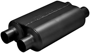 Flowmaster 8525454 muffler showing 409SS welded construction and deep aggressive exhaust note