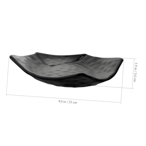 Plato sushi decorativo melamina negro 23x19x5 cm miniatura 7