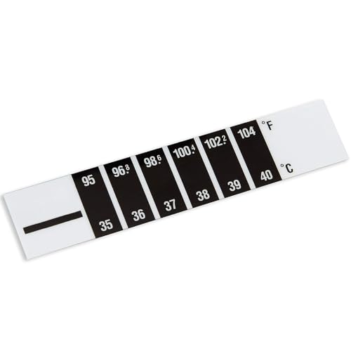 Image of Dr. Care Plastic Mcp Forehead Strip Body Tempreture Indicator Strip Thermometer For Kids 0 To 5 Years Kids (Pack Of 3)