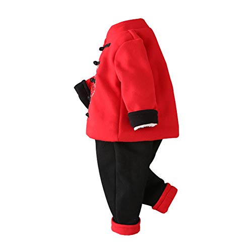 Traje Tang de lana para niños pequeños conjunto ropa tradicional Mud Kingdom 2