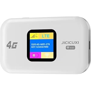 Hotspot móvil WiFi portátil, enrutador de viaje 4G, tarjeta SIM de alta velocidad de 150 Mbps (no proporciona) dispositivo de punto de acceso compatible con 8-11 usuarios, Internet portátil