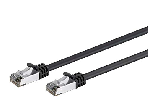 Câble réseau Ethernet Monoprice Cat8 26AWG S/FTP - 5 pieds - Noir, 2GHz, 40Gbps, 3dB de marge, Cuivre Nu Pur, PVC - Série Entegrade