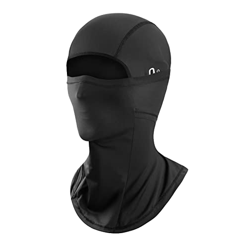 AMFUN 1PCS Balaclava for Cycling, Motorcycling, Skiing & More, Breathable, Windproof, Waterproof, UV Protector, Black