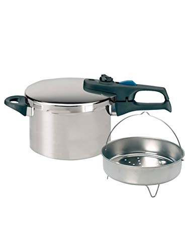 ELO 99276 - Olla a presión, 24 cm, Color Plateado