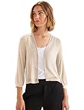 Street One Damen A319566 Bolerojacke, Smooth Stone Sand, 40