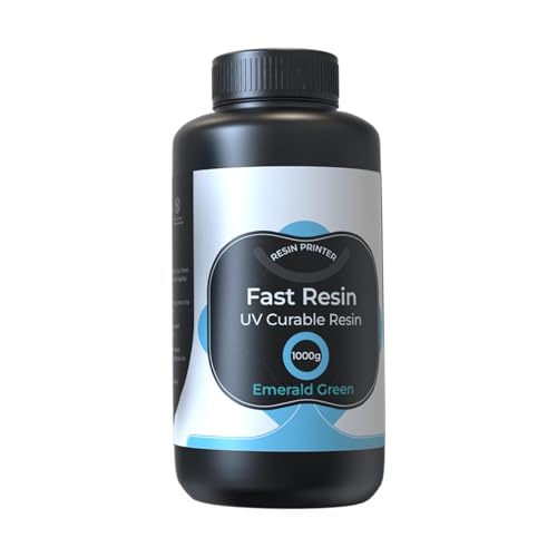 Ejoyous Printer Resin Fast UV Curable 3D Resin 1KG Low Odor High Strength 170 Mm H for LCD Printer Halot Mage Pro Halot 