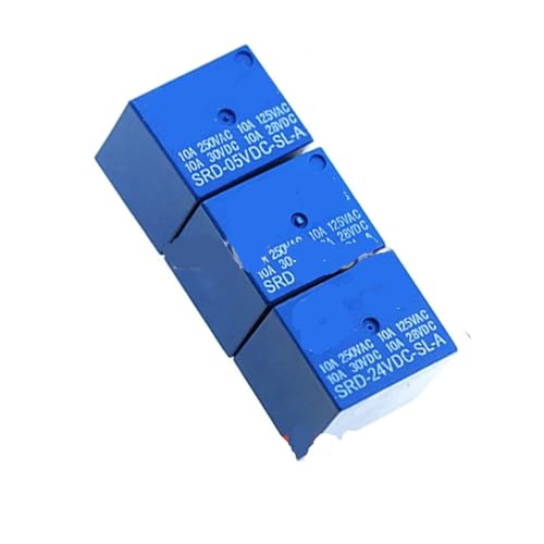 Relé de 4 pines SRD-48VDC-SL-A de 10A y 250V CA para proyectos electrónicos 10 unidades