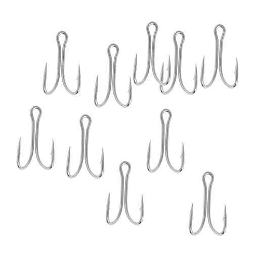 UJEAVETTE 2x10pcs High Carbon Steel Fishhooks Fishing Double Hooks Dual Fish Hooks 28-#-Sporting Goods- Fishing- Terminal Tackle- Hooks-image-13
