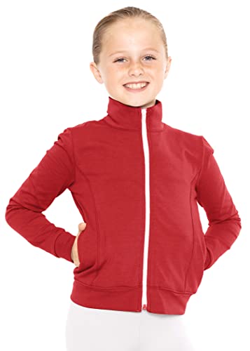 Image of STRETCH IS COMFORT Glitter | Gymnastics| Jacket Mock Neck | Youth Size 4-16