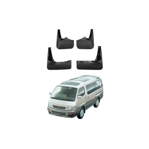 Image of Car Mud Flaps Mudguard for Toyota Hiace 1992-2024 Front and Rear Mudflaps Splash Guards Heavy Duty Flares 4-PC Auto Accessories,Send 1 Car Wash Towel,1992~1998