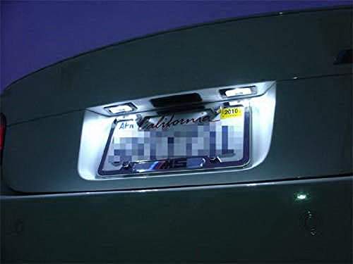 Ijdmtoy Oem-Fit 3W Full Led License Plate Light Kit Compatible With Bmw 1 2 3 4 5 Series X3 X4 X5 X6, Powered By 24-Smd Xenon White Led & Can-Bus Error Free #TOP5