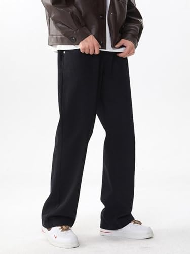 Jeans Pants Trousers Denim Spring Micro Pull Wide Leg for Men Loose Comfortable Premium Casual Cotton2