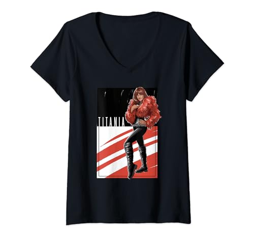 T-shirt She-Hulk Marvel femme col V mode geek Titania Poster