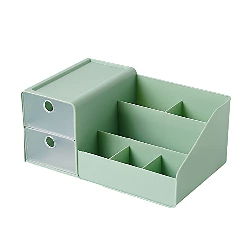 MARMODAY Kosmetik-Vitrinen, Kunststoff-Aufbewahrungsboxen für Make-up, Schubladen, Schmuck, multifunktional, Grün Cover