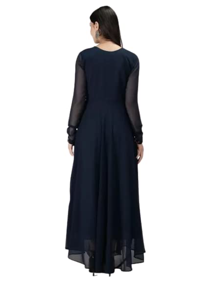 Image of Rainbow Creations Women's Georgette Traditional Ethnic Long Gown