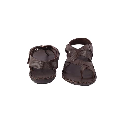 Image of Mochi Men Faux Leather Flat Sandal
