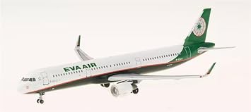 ACE HOBBY for AeroClassics for EVA AIR for Airbus A321 B-16225 1400 Aircraft Pre-Built Model