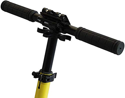 Bee Free 2 Wheel Kick Scooter For Adults And Teens, Adjustable Handlebars, Premium Durable Aluminum Construction, Foldable, Rear Foot Brake And Anti-Shock Suspension, Ages 12+, Up To 200 Lbs, Yellow #TOP6