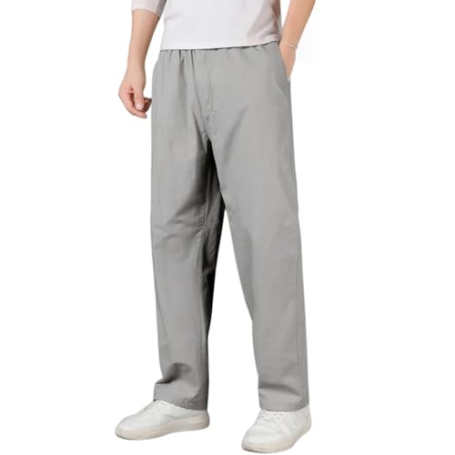 Puliam Mens Stretch Pants, EaseTactic Flex Fit Zipper-Pocket Durable Pants, Puliam Casual Plus-Size Work Pants for Men