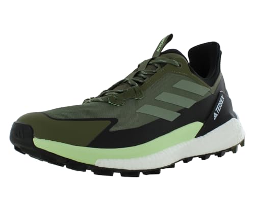 adidas Terrex Free Hiker 2 Low Mens Shoes Size 12, Color: Olive Strata/Silver Green/Core Black