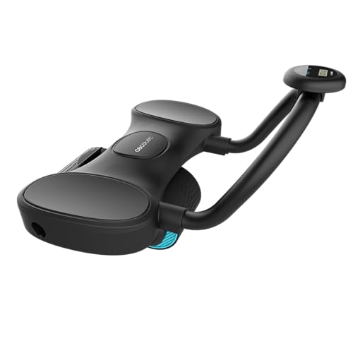 Cecotec Rodillo de Entrenamiento para Abdominales con Rebote automático y Soporte Codos Drumfit AB Fit Pro. Compacto y Ligero, Ancho 10cm, Esterilla Antideslizante y Acolchada, Máximo Peso 100Kg