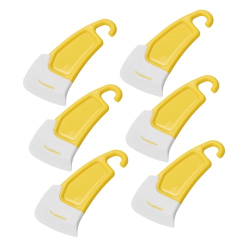 TIDTALEO Lot De 6 Grattoirs à Poêle En Silicone, Raclette Silicone Haute Température, Accessoires La Cuisine Antiadhésif, Outil Nettoyage Casseroles Et Woks, Usage Ménager