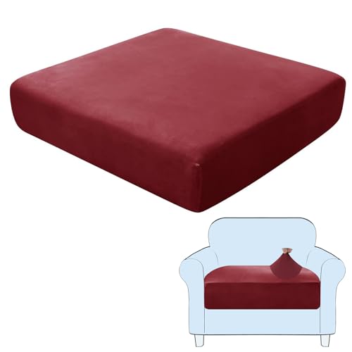 SHUOJIA Sofa Seat Cushion Covers, Stretch Velvet Sofa Cover