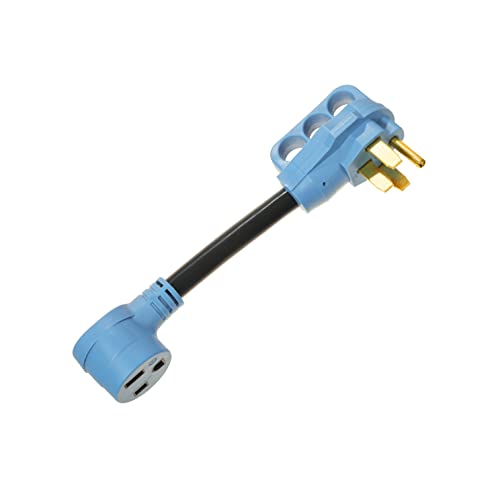 Rv Plug 50 Amp To Welder Power Adapter,Nema 14-50P To 6-50R 4 Prong Plug To 3 Prong 220/240V Welder Plug Adapter,Loaded Up To 12,500W 8/3 Awg 50 Amp Welder Electrical Adapter Cord,12 Inch #TOP5