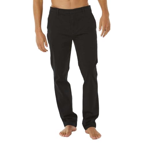Rip Curl Klassische Surf-Chinohose fĂĽr Herren, Schwarz, 28