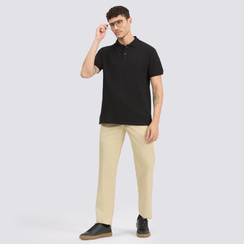 Image of Campus Men Cotton Polo T-Shirt