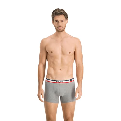 Levi's Herren Boxer Underwear, Black/Grey, XXL 5