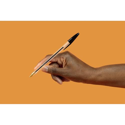 BIC Crystal Original Długopis Kulkowy Średnia Końcówka (10 mm) - Czarny Tusz Opakowanie 10 szt