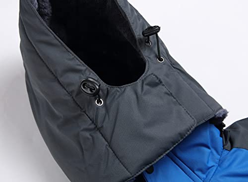 Keevoom Boy's Waterproof Ski Jacket Winter Warm Thick Snow Coat Windproof Fleece Kids Outdoor Hooded Snowboard Jackets(Blue,8-9) #TOP3