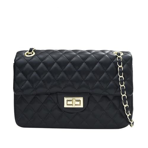 Image of Fashion Trendy Ladies Side Bags Small Chain Leather Fabric Women Purse Handbags Shoulder Bags | Fashion