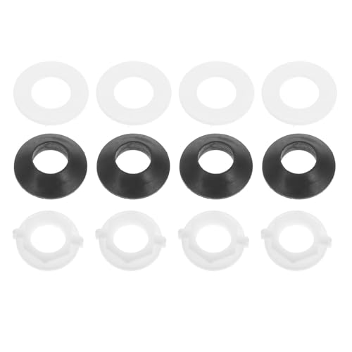 DIYEAH Kit de Junta para Tanque de Inodoro con Anillo de Sellado de Goma Y Arandela para Tornillos, Accesorio Universal para Tanque de Inodoro, Compatible con Válvulas de Descarga, Paquete Múltiple