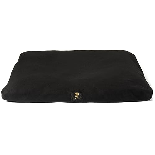 MAYA LUMBINI Organic Meditation Mat Zabuton/Floor Pillow - 3 & 4 Inch Thickness Options - Prevents Knees & Legs Pain
