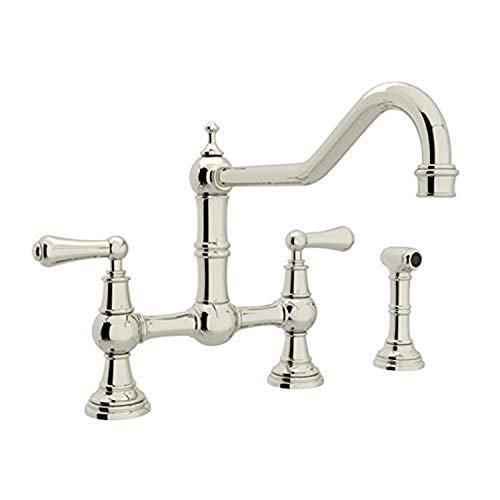 ROHL U.4764L-PN-2 Bridge Kitchen Faucet w/Sidespray