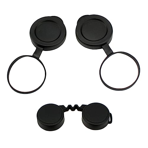 POPETPOP 双眼鏡用ゴム製対物レンズキャップ 保護カバー 交換用 ユニバーサル対応 スコープレンズプロテクター 耐久性 携帯便利