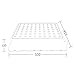 Spill Containment Platform, Leakproof Tray with Top Grates, Modular Warehouses Factory Garage Industrial Uses Polyethylene Spill Platform, Storage Stack Paint Bucket (Size : 20.87x16.14x4.72in/53x41x