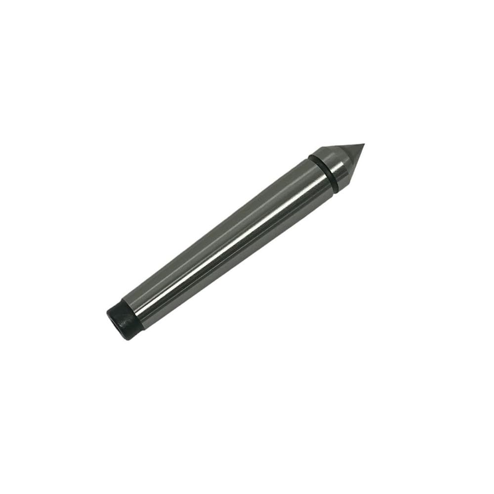 DBMIMPORTERS 60 Degree Point Live Center 1 MT Carbide Tipped Morse Taper Solid Dead Center