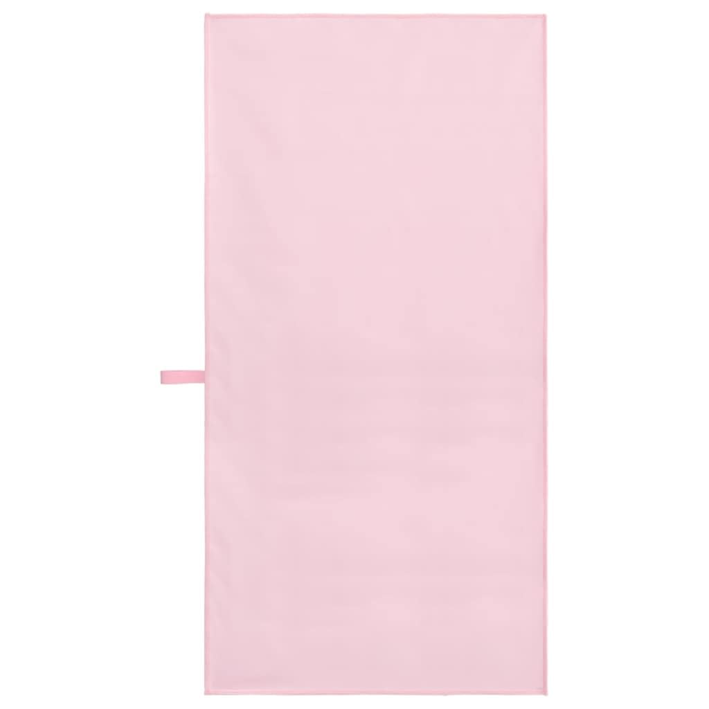 Sporthandtücher 2 Stück Rosa 100 x 50 cm aus Polyester und Polyamid, schnelltrocknend, saugstark, weich, ideal für Sauna, Fitnessstudio, Schwimmbad, Wellness, Strand und Bad